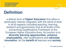 Form of Higher Education