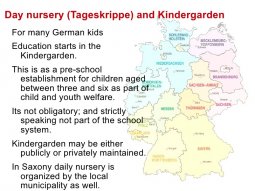 For many German kids Education