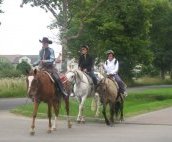 Horse-riding in Poland.