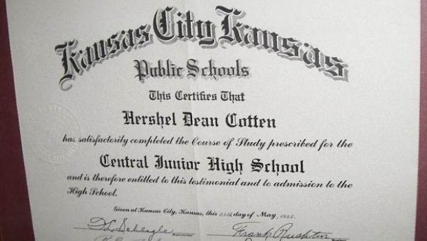Junior high school diploma