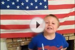 UNITED STATES Flag facts With 6 Year Old Chris