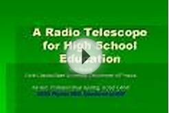 A Radio Telescope for High School Education