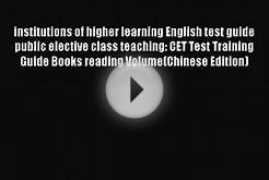 Download institutions of higher learning English test