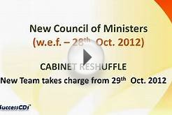 List of Council of Ministers - Update your GK (who is who