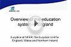 Overview of the education system in England