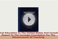 PDF Medical Education In The United States And Canada A